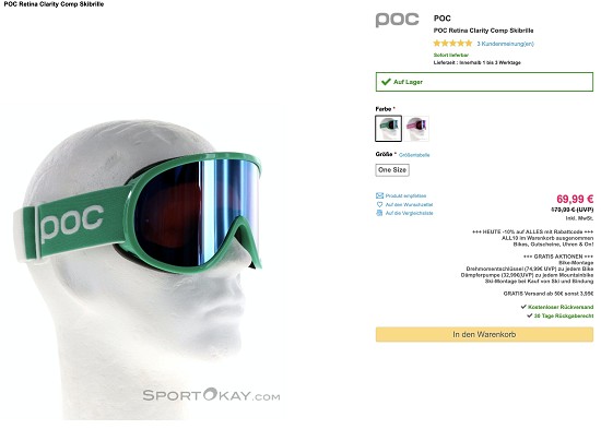 Bis zu 70% Rabatt auf Ski- und Winterausrüstung!