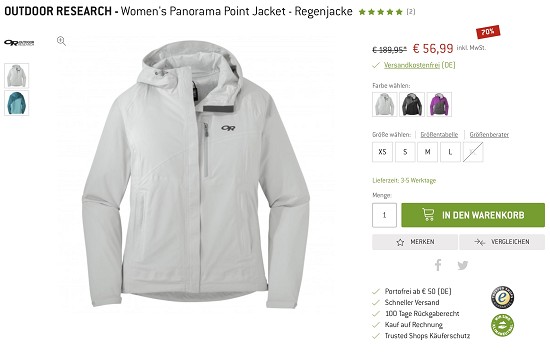 75% Rabatt auf Coole & Warme Ausrüstung