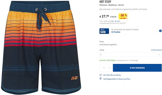 Hot Stuff-Outdoorartikel bei sportler - Rabatte von bis zu 30 %