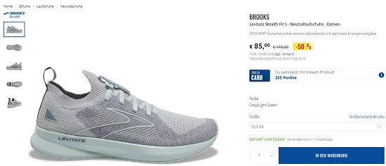 Runningschuhe von Brooks bis zu 50% günstiger bei sportler