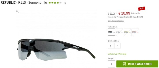 Bikebekleidung bei bergfreunde - bis zu 75% sparen