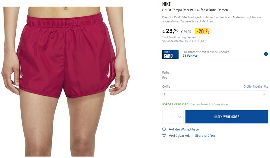 Running-Artikel stark reduziert bei sportler.com