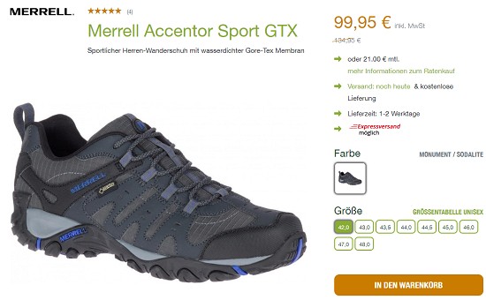 Outletshopping im unterwegs Onlineshop