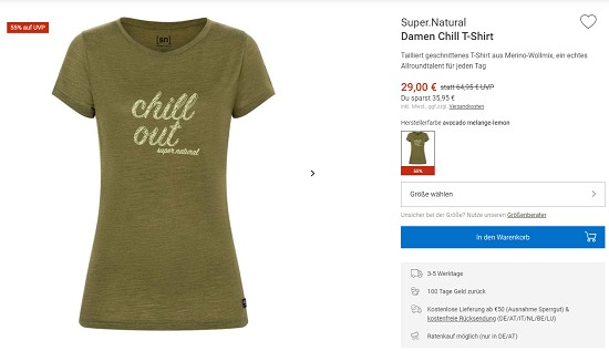 Bergzeit Hammerangebot - Super.Natural und Didriksons jetzt bis zu 55% bei bergzeit