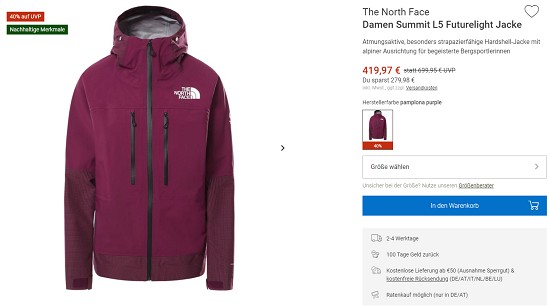 Spare bis zu 50% auf Kletterbekleidung bei bergzeit