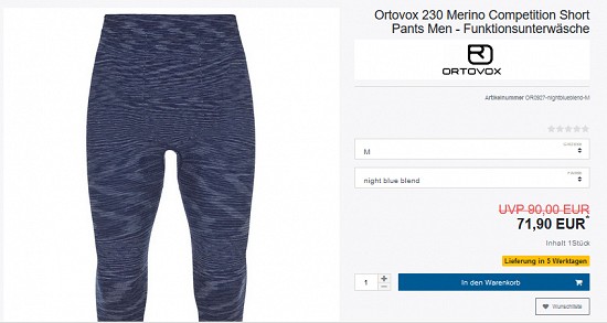 Wintersale Ortovox - ausgewählte Artikel 20% reduziert bei verticalextreme