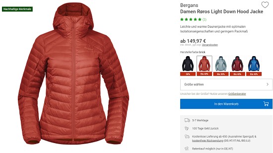 Bergans im Outlet von bergzeit - Rabatte von bis zu 60%