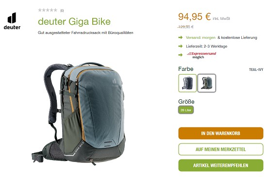 Outletshopping im unterwegs Onlineshop