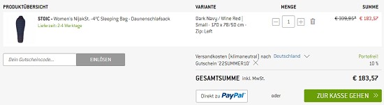 10% extra auf reduzierte Artikel bei bergfreunde