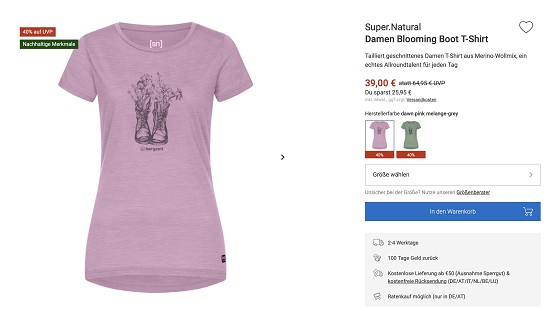 EXTRA Rabatt im Bergzeit Outlet