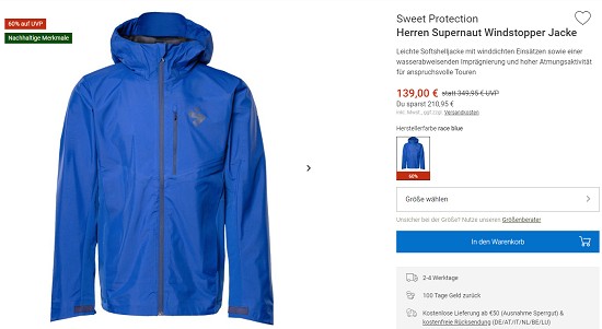 Spare 40% und mehr im Jacken Blowout von Bergzeit