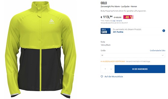 Bis zu 50% auf Running und Trailrunning Bekleidung bei sportler