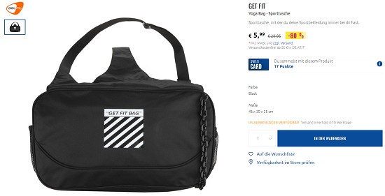 Fitness-Sale bei sportler