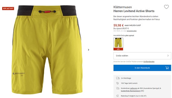 Spare 40% und mehr im Hosen Blowout von Bergzeit