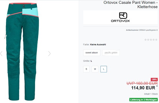 Kletterhosen Sale bei verticalextreme - bis zu 50% sparen