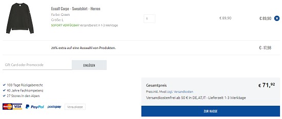 Herbstdeals bei sportler