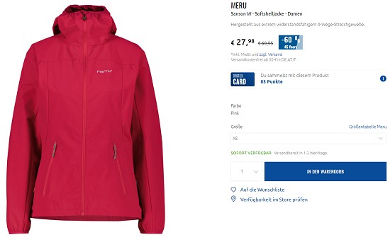 Bis zu 70% Rabatt auf Winterjacken bei sportler