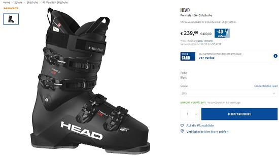 Bis zu 40% Rabatt auf Ski Alpin-Artikel bei sportler.com