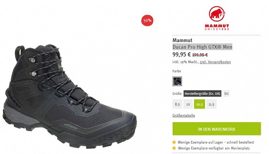 Ducan Pro High GTX® Men 99,95€ - 50%