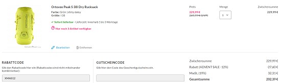 12% auf alles bei sportokay