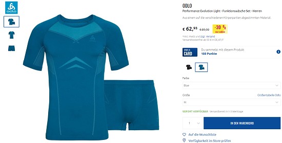 Sportunterwäsche im Sale bei sportler