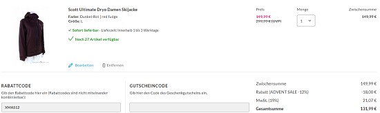 Bis zu 50% Rabatt auf Scott bei sportokay