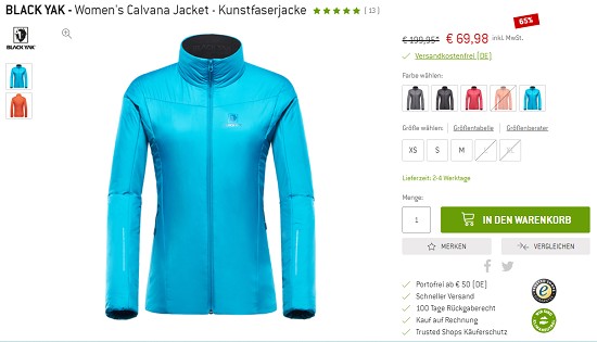 Bekleidungsdeals bei den bergfreunden- Rabatte von bis zu 80 %