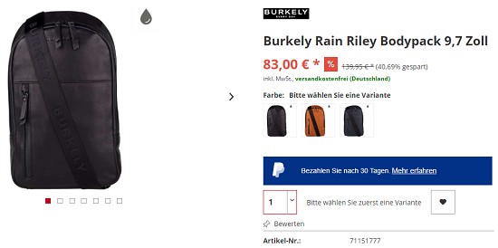 inventur Rabatt bei rucksack.de