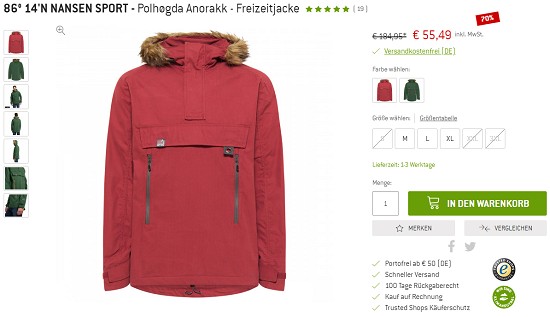 Wintersale bei bergfreunde