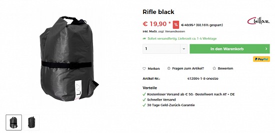 Chillaz Rifle Seilsack 60% günstiger