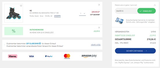 10% auf Skates, Boards & Roller