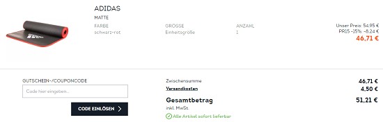 15% on top auf Performance Topseller bei sportscheck