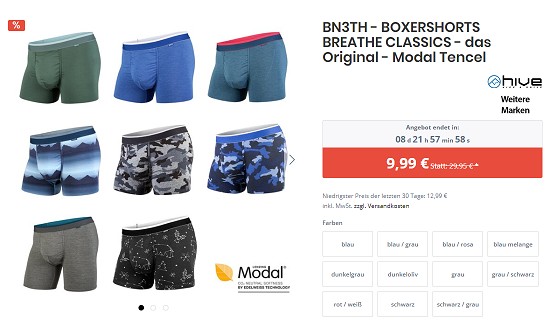 24h-Sale bei hive - Rabatte von bis zu 67%