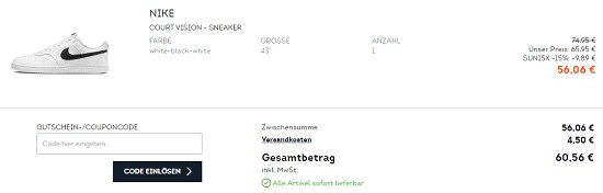 15% on top auf ausgewählte Summerstyles bei sportscheck