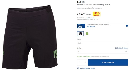 Bis zu 35% auf Trailrunning Bekleidung bei sportler