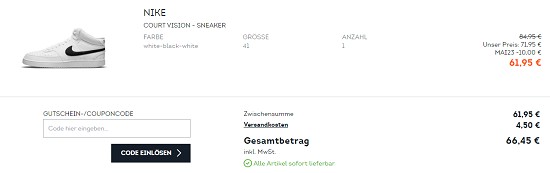 Maispecial bei sportscheck - 10€ pro Artikel geschenkt