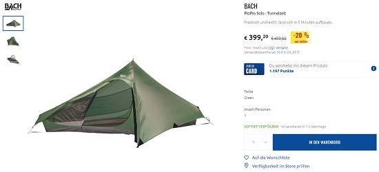 Campingdeals bei sportler - mindestens 20% sparen