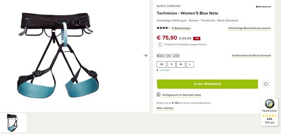 -10% auf Klettern/ Bergsteiger Ausrüstung bei snowleader.