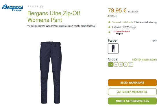 Outletshopping im unterwegs Onlineshop