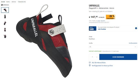 Spare 20% auf Bergsport Ausrütung beim Sportler