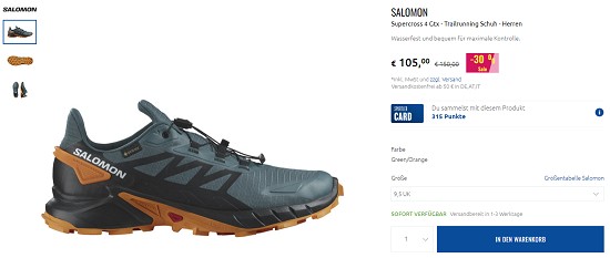 Bis zu 50% auf Salomon bei sporlter