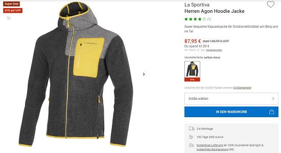 Wander-Sale bei bergzeit