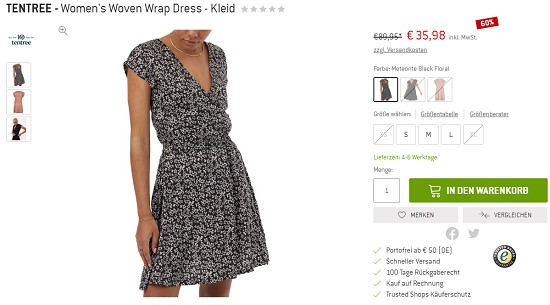 Bergfreunde Preisgrounder: 60% Rabatt auf ausgewählte Tentree Produkte