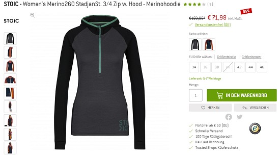 Merino Deals bei den Bergfreunden - Bis zu 40% reduziert