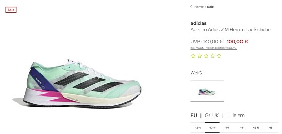 Running Sale bei sport-schuster