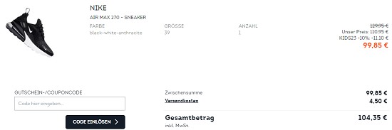 Back to school: -10% on top auf das Kindersortiment bei sportscheck