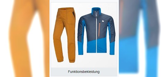 Funktionskleidung im Outlet von verticalextreme