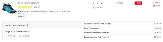 26 % Extra-Rabatt & gratis Versand geschenkt bei vorteilshop