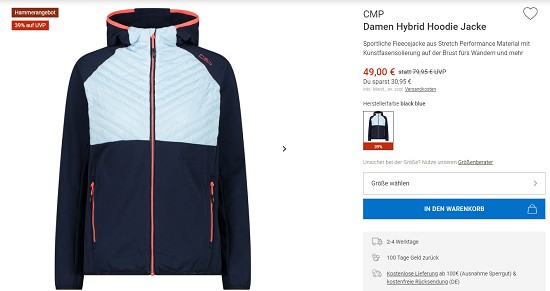 Bergzeit Hammerangebot - Bis zu 46 % Rabatt auf CMP